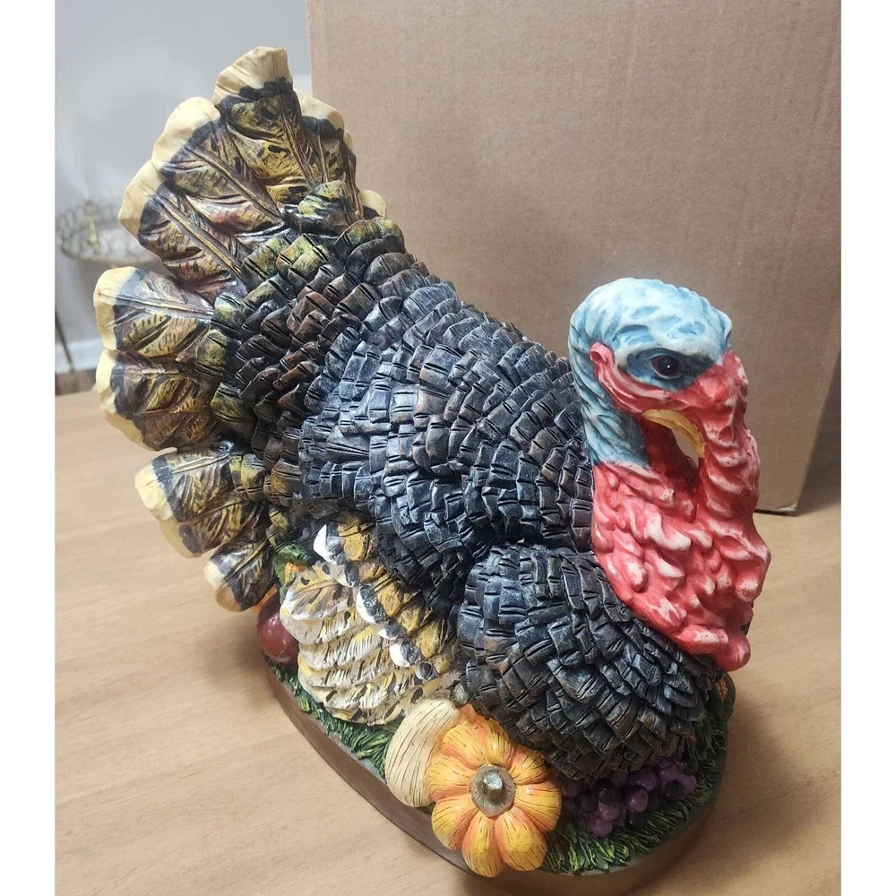 Design Toscana Tom The Turkey Resin Statue 15.5  Large Scale Fall Decor